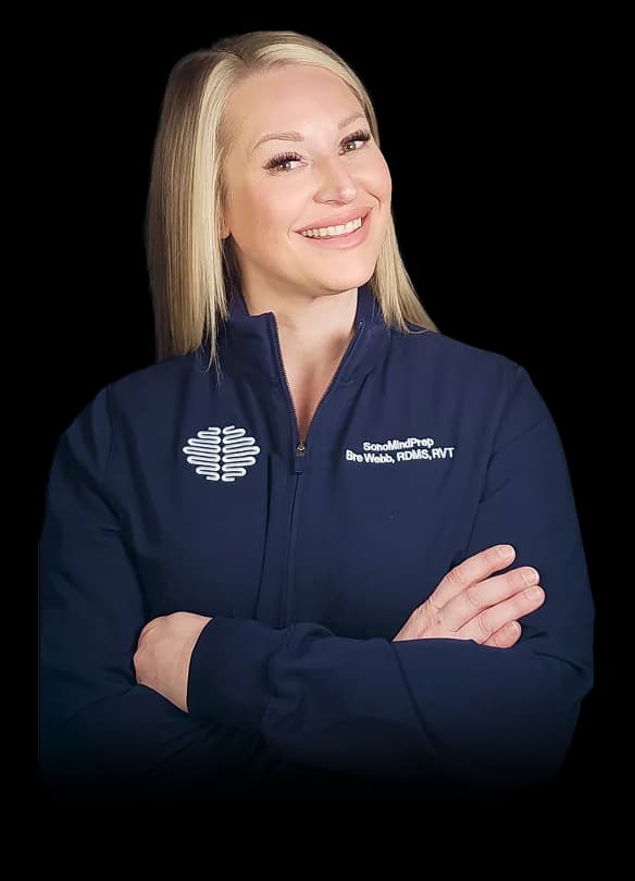Bre Webb, RDMS, RVT — founder of SonoMindPrep